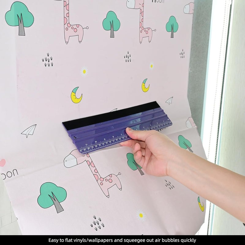 Ehdis Wallpaper Smoothing Tool Kit Wallpaper Smoothing Brush Large Wallpaper Squeegee for Applying Peel and Stick Wallpaper, Vinyl Backsplash Tile,Smoothing Wallcovering - Image 5